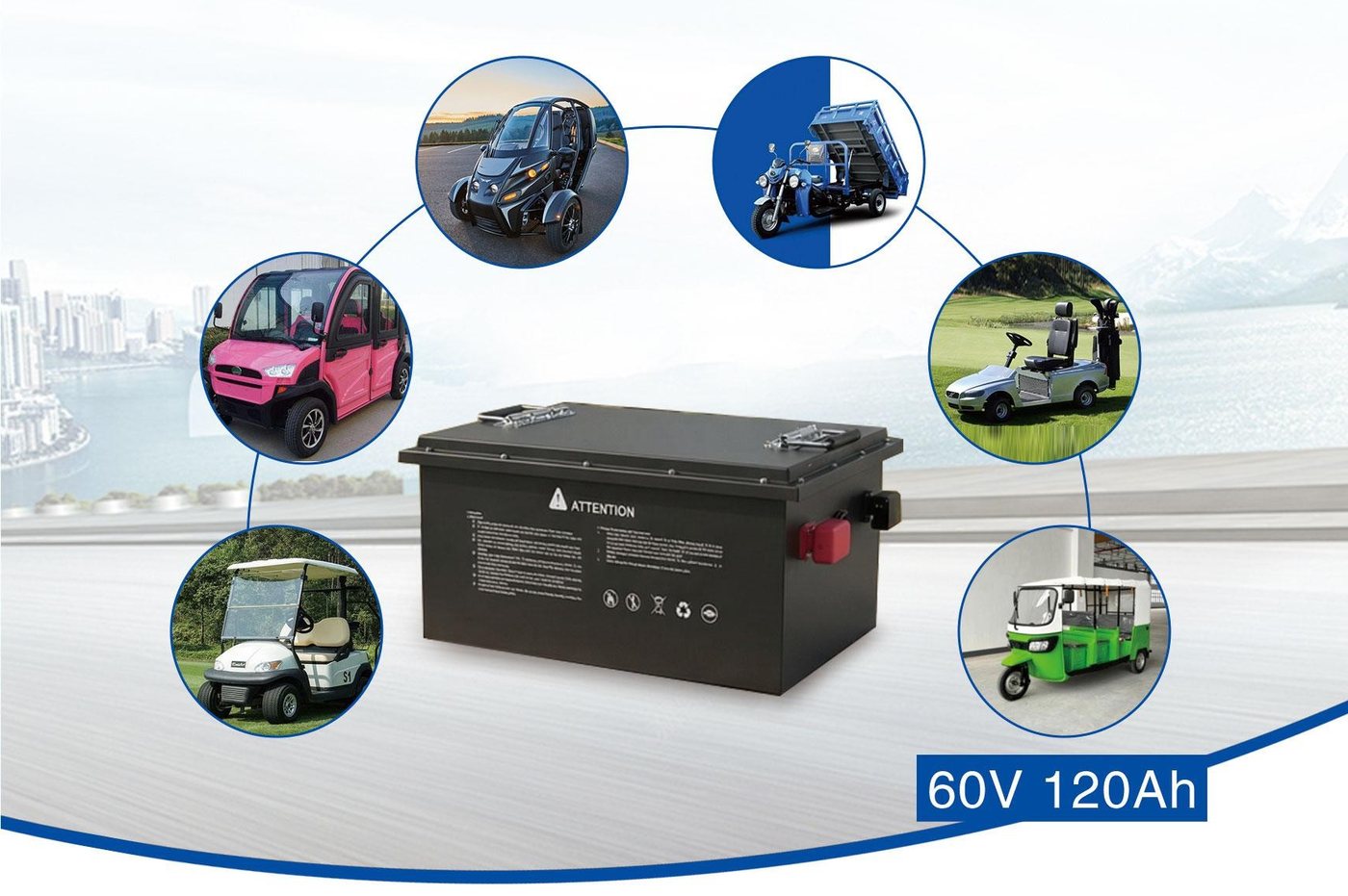 60 V lithium battery range