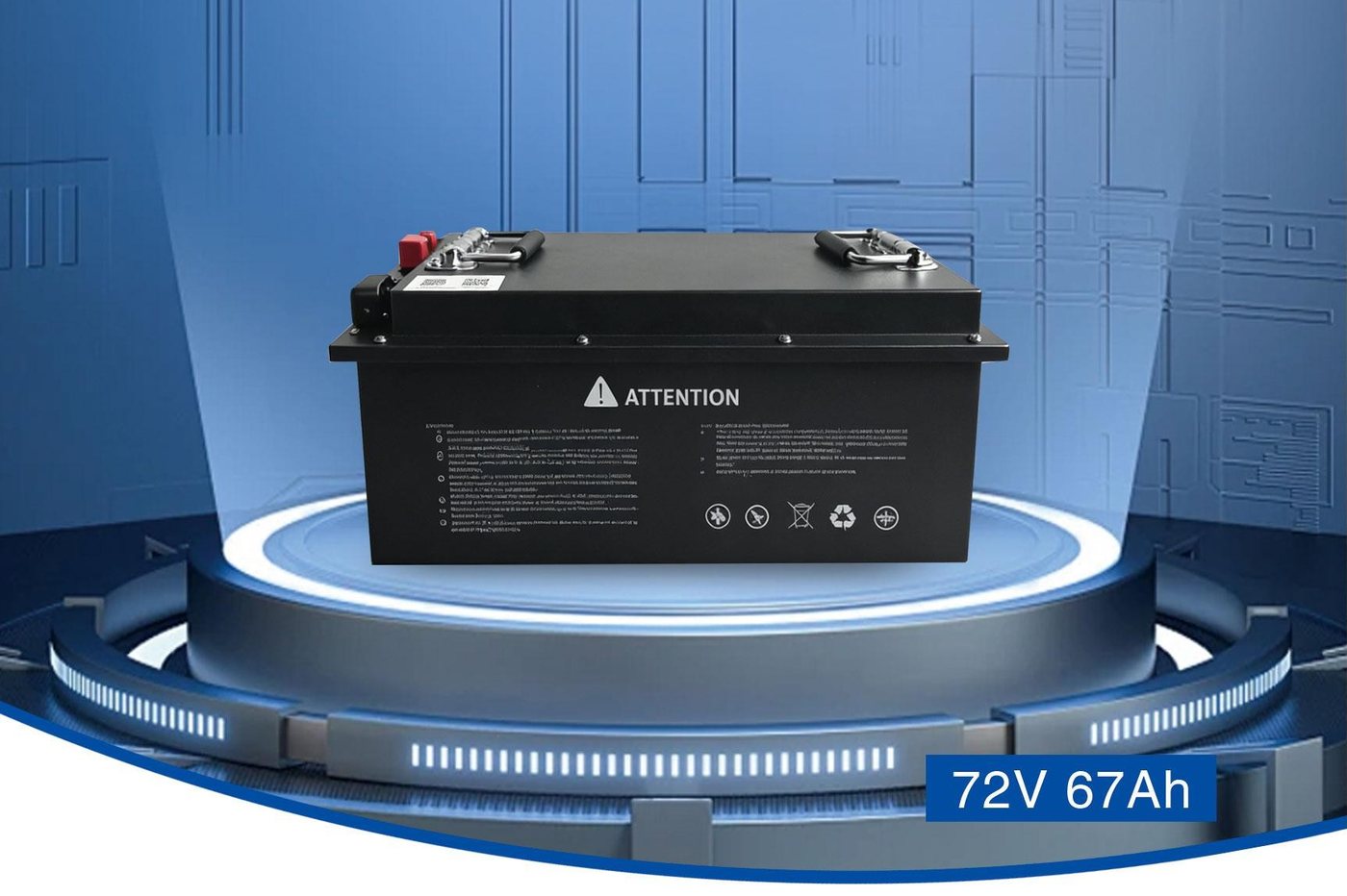 72V 67Ah lithium-ion battery pack for electric vehicles